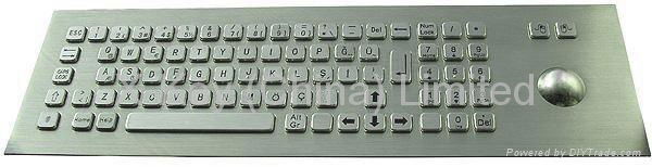 Water Proof kiosk metal Keyboard X-BP81F