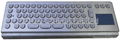 IP65 Anti vandal Metal Keyboard with trackball 1