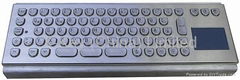 IP65 Anti vandal Metal Keyboard with trackball