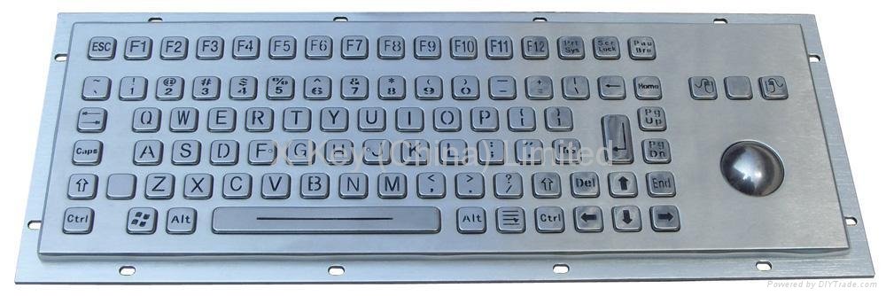Vandalproof Metal Keyboard X-BP90B 2