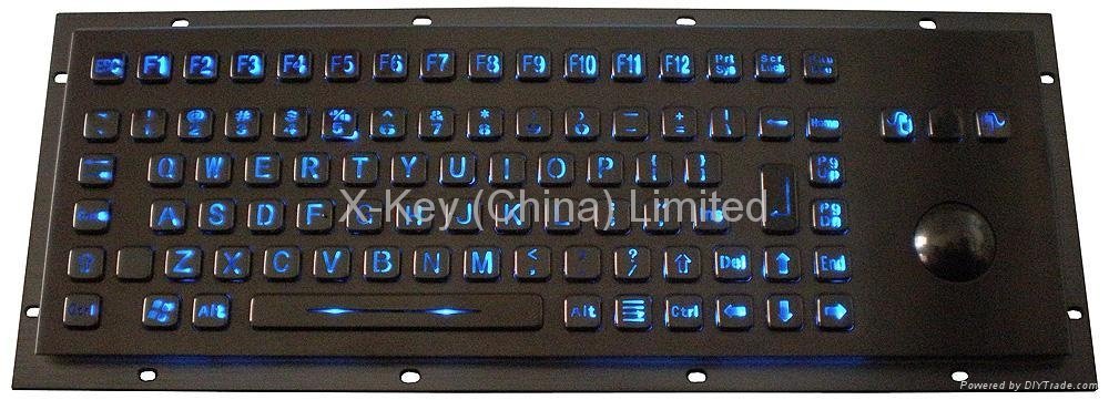Vandalproof Metal Keyboard X-BP90B 3