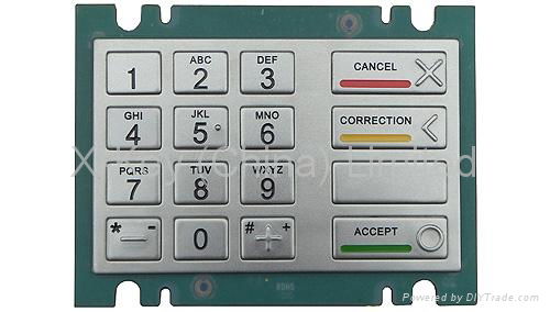 Backlight industrial metal numeric keypad(X-KN16B) 3