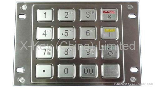 IP65 vandal proof stainless steel ATM EPP(X-EN16B) 3