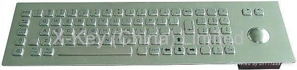 Water Proof kiosk metal Keyboard X-BP81F 2