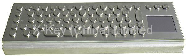 IP65 Anti vandal Metal Keyboard with trackball 2