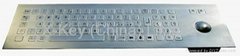IP65 industrial stainless steel keyboard with trackball(X-BN81F)
