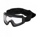 战术眼镜导轨战术护目镜防雾加厚镜片三副镜片可换 5
