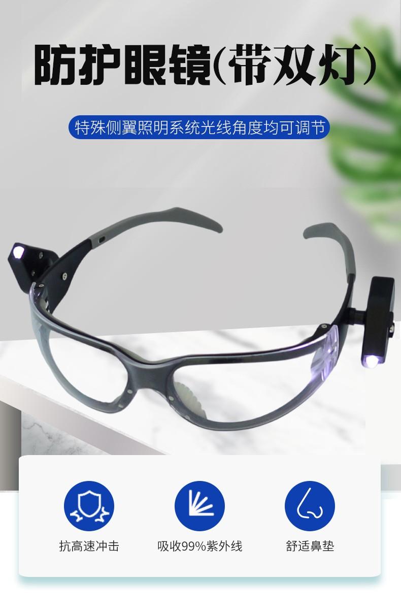 LED灯防护眼镜黄光白光灯珠矿工护目镜 2
