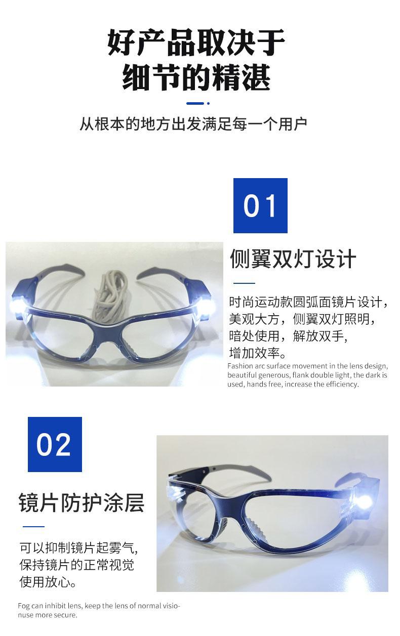 LED燈防護眼鏡黃光白光燈珠礦工護目鏡 3