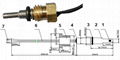 Hex Threaded NTC 50K Ohm Beta 3950K Water Temperature Probe Assembly