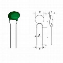 PTC 230V 10 Ohm Leaded Coated EPCOS B59850C0120A070 Cross