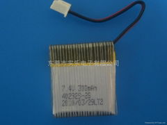 402929锂离子电池3.6V 300MAH