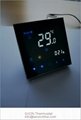 Smart WIFI Mirror touch button white backlit 4pipe FCU room thermostat TF-701