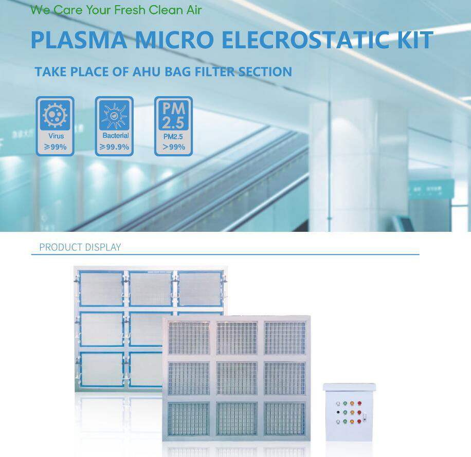 Needlepoint Bipolar Ionizer Plasma micro electrostatic air filterr for Ai 5