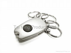 5 Rings Keychain with Light