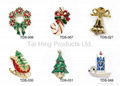 Metal Brooch - Christmas Series 01~03 1