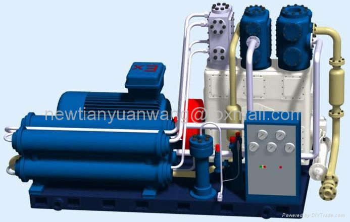 Air Cooling Electric Motor Driving ZW-Type CNG Compressor 2