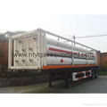 4-Tube 40 Feet Trailer Truck to Transport Containers CNG Semi-trailer