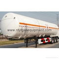 LO2 Liquid Transport Tank Containers Semi Trailer Loading Capacity 26.41Cub.m