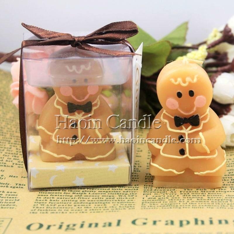 Adorable Gingerbread Bride Candle Wedding Favors,Candle Factory 4