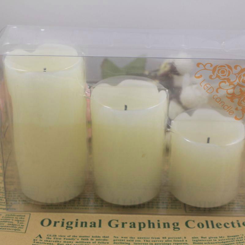 wedding party candle happy tear ivory led candle  4