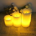 wedding party candle happy tear ivory led candle 