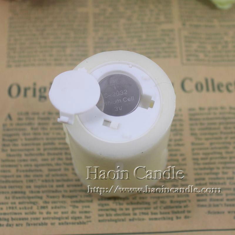 wedding party candle happy tear ivory led candle  5