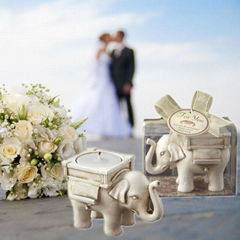 Good Luck Elephant Candle Holders