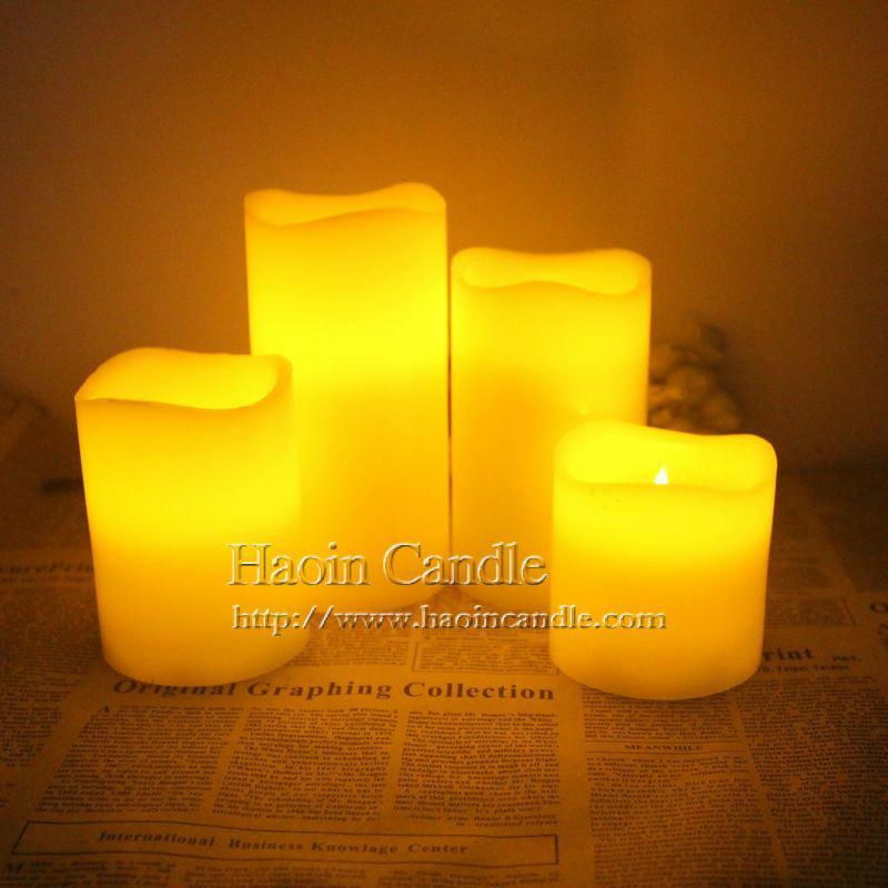 3“ 4” 5“ 6” Flameless Wax Pillar LED Candles