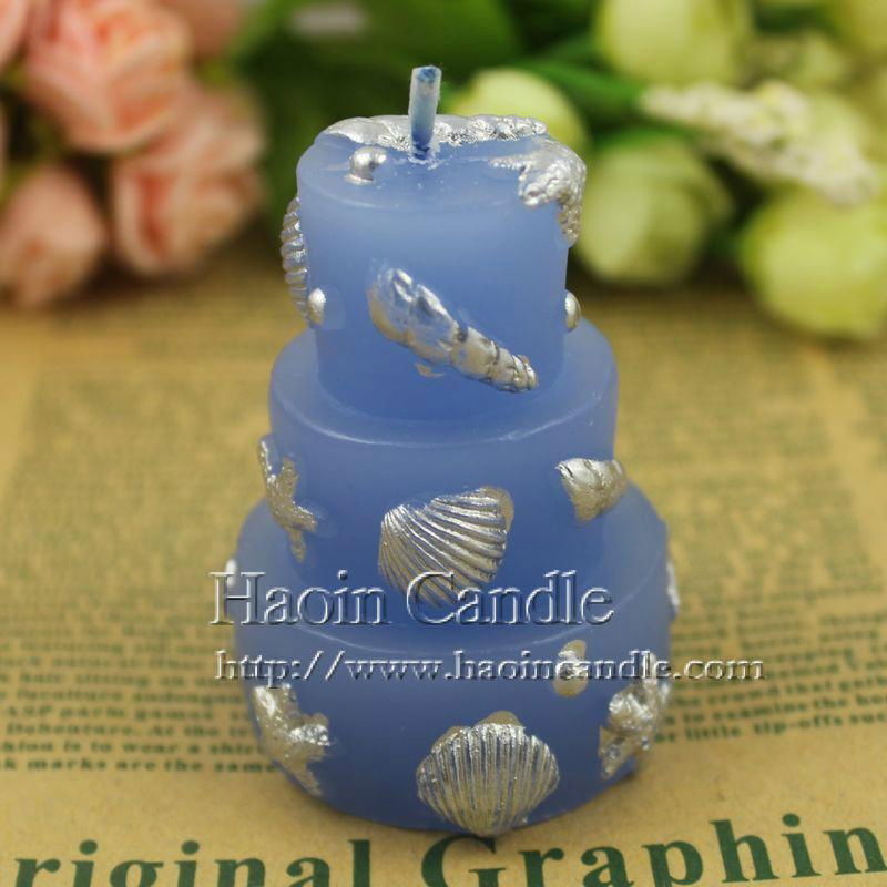 Beach Themed Wedding Cake Candle Favors, Candle Supplier 2