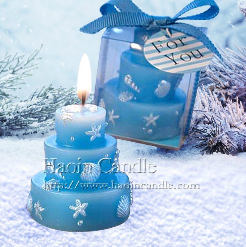 Beach Themed Wedding  Cake  Candle Favors Candle Supplier 