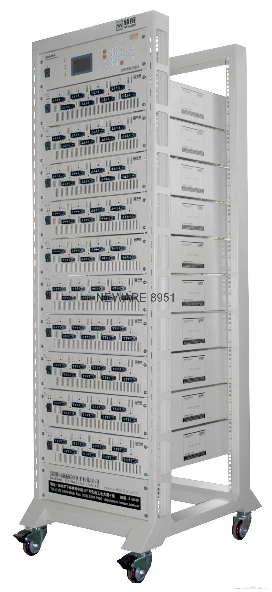 80 channel/10 set battery testing system with rack