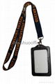 Lanyards with leather name card holder   3