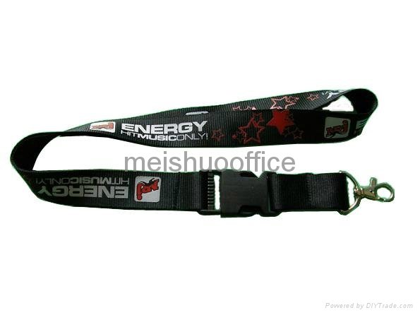 Custom Printed Polyester Lanyards with Detachable Buckle&Snap Hook 5