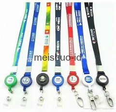 Badge holder lanyards