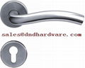 Stainless steel door handle fire rated