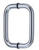 Stainless steel pull handle fire rated lock
