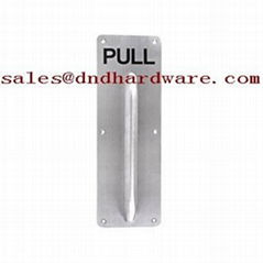 Stainless steel plate handle ASSA ABLOY door handle