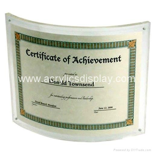 curved acrylic foto frame