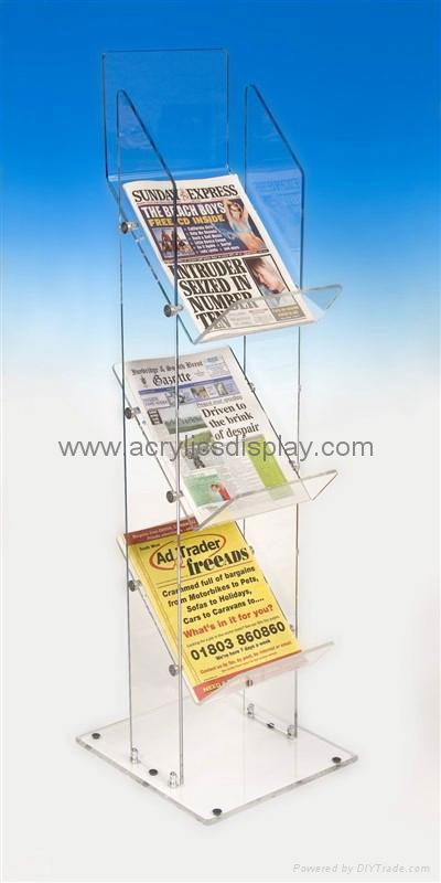 acrylic newspaper display dispenser