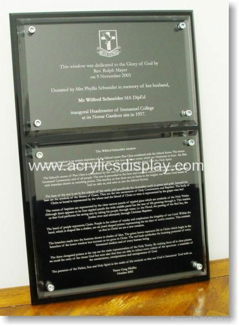 acrylic plaque 