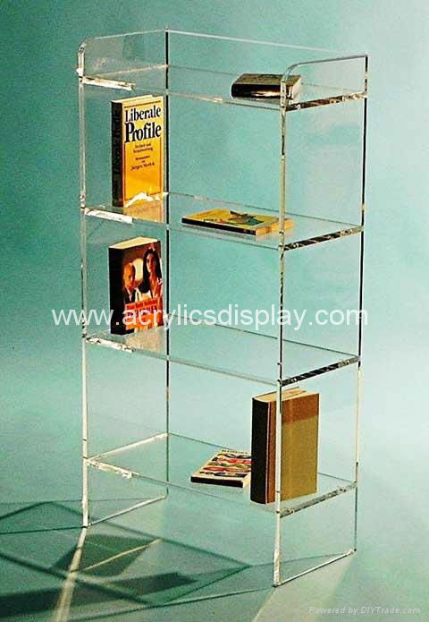 acrylic book shelf