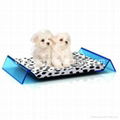 luxury plastic resin acrylic pet bed