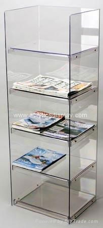 acrylic newspaper display dispenser