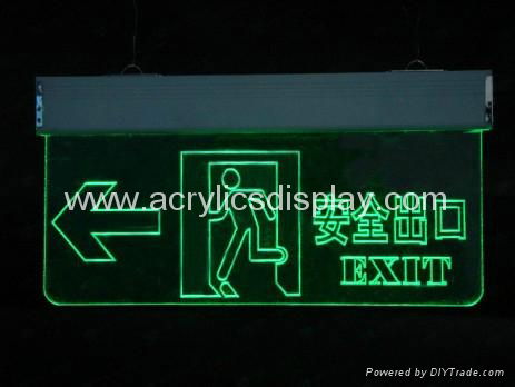 acrylic LED exit sign