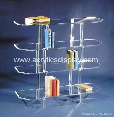 acrylic book shelf
