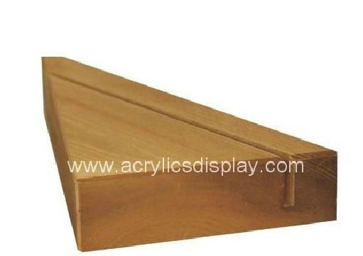 wooden acrylic menu stand