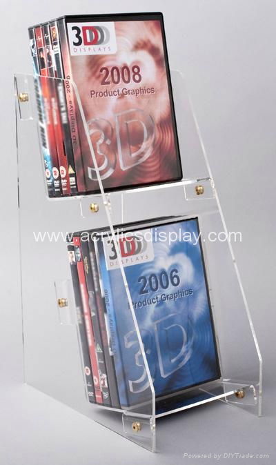 acrylic DVD CD display stand