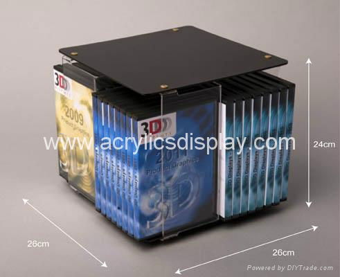 acrylic DVD CD display stand