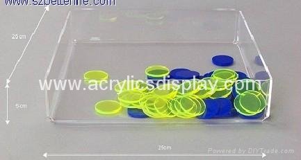 plastic acrylic organizer trays